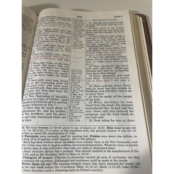 Liberty Annotated Study Bible KJV Red Letter Old Time Gospel Hour GenuineLeather - Picture 7 of 10